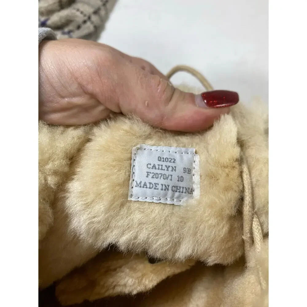 Coach Gold Metallic Fur Boots 9W - Picture 6 of 9